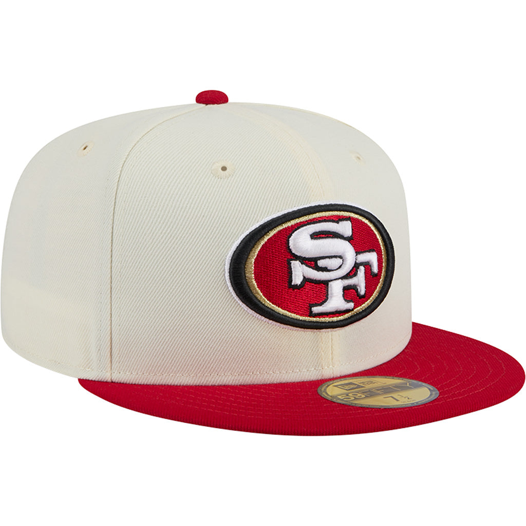 NFL San Francisco 49ers New Era Two-Tone Chrome OTC 59FIFTY Fitted Hat - Chrome