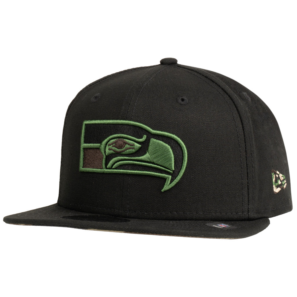 NFL Seattle Seahawks New Era Commando 9FIFTY Snapback Hat - Black
