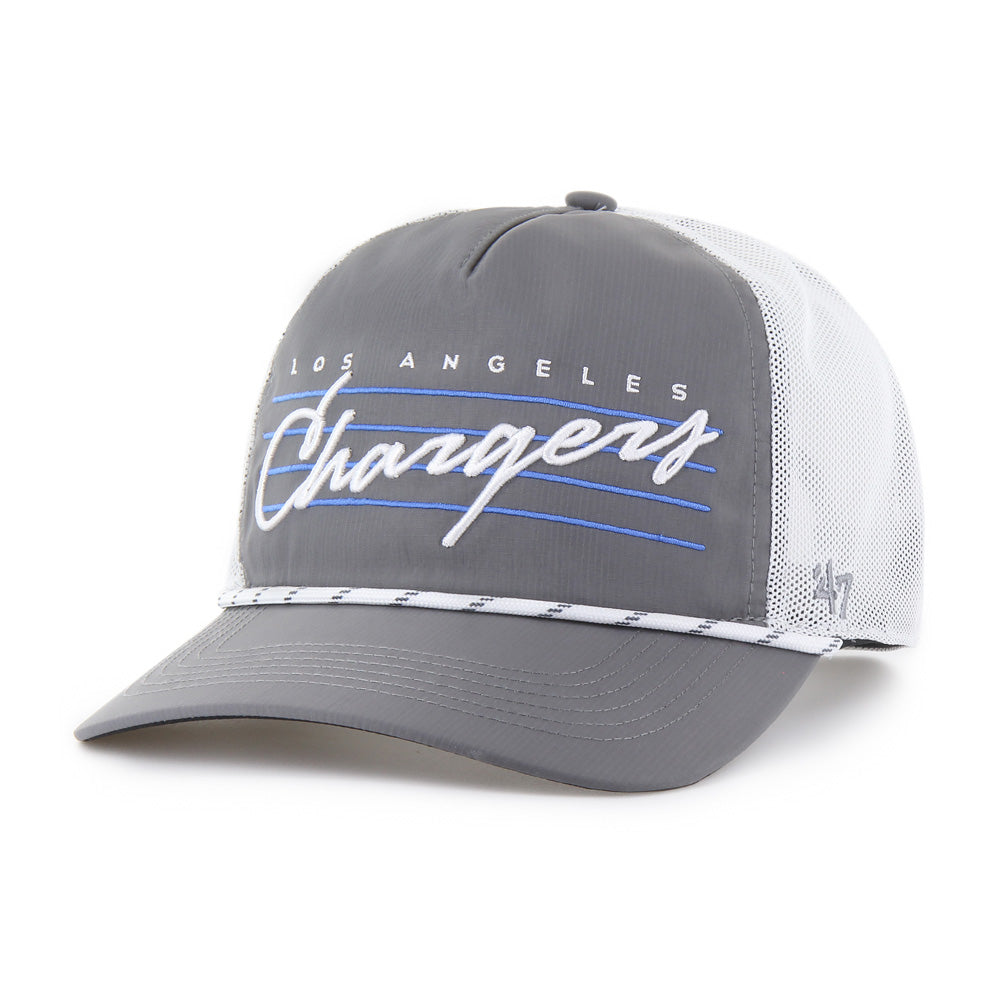 NFL Los Angeles Chargers '47 Downburst Mesh Hitch Adjustable Hat - Gray