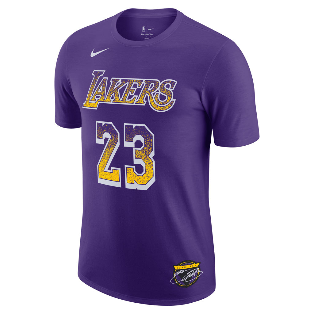 NBA Los Angeles Lakers Lebron James Nike 2025 Select Series Name & Number T-Shirt - Purple