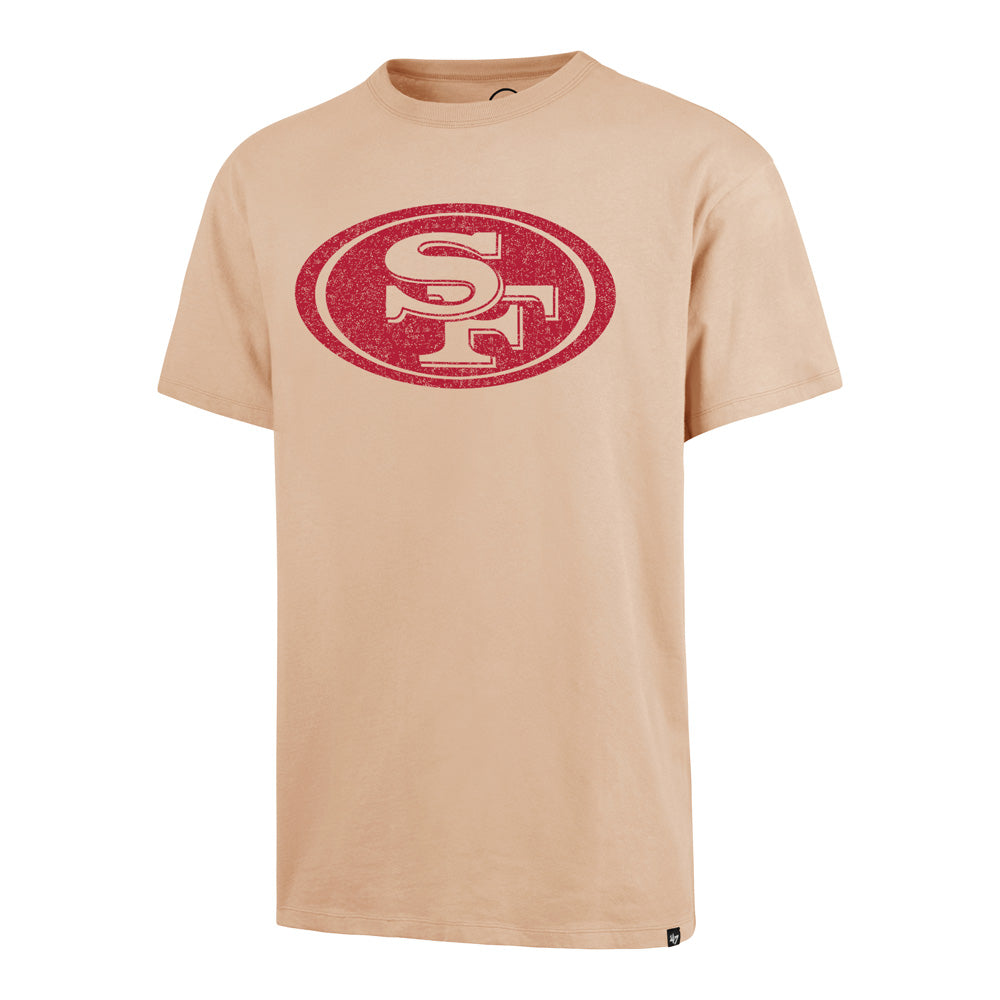 NFL San Francisco 49ers '47 Dusted Imprint River T-Shirt - Khaki