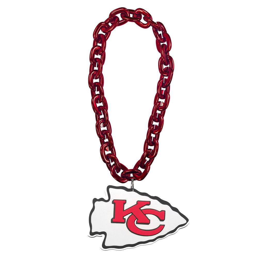 NFL Kansas City Chiefs Aminco Large Fan Chain Necklace