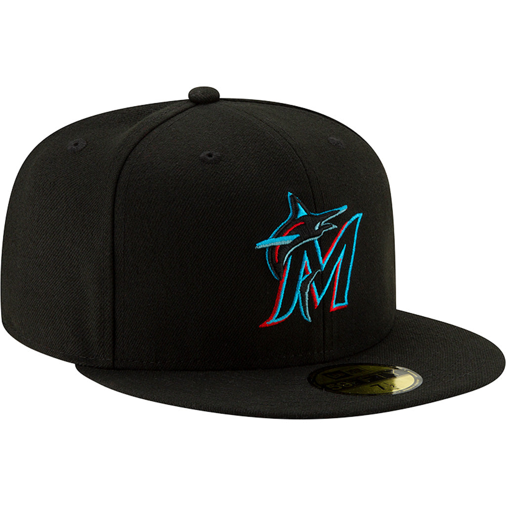 MLB Miami Marlins New Era Authentic Collection Game On-Field 59FIFTY Fitted Hat - Black