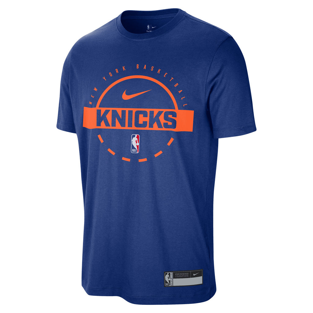 NBA New York Knicks Nike 2025 Authentic Practice T-Shirt - Blue
