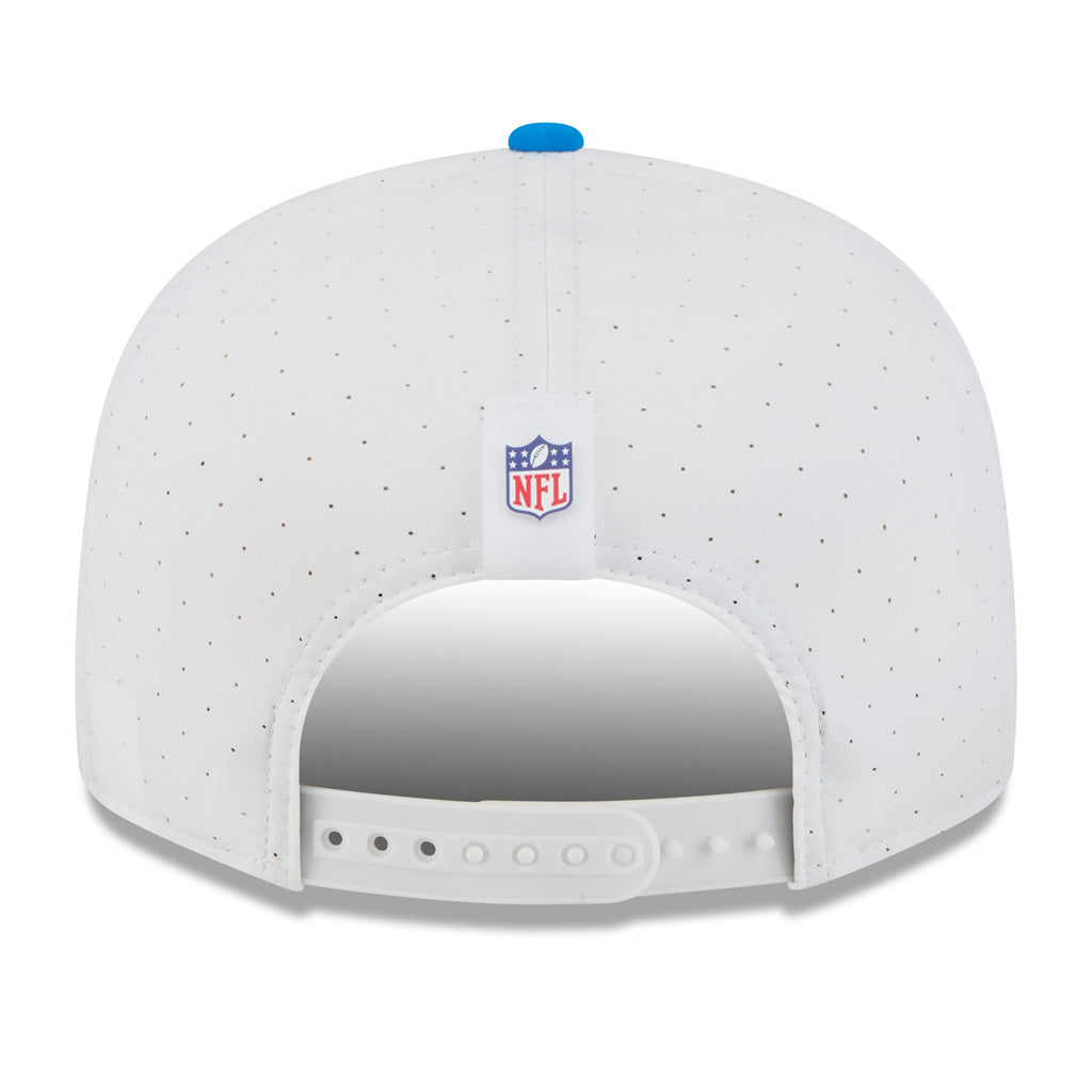 NFL Detroit Lions New Era 2025 Training 9FIFTY Split Panel Snapback Hat - White