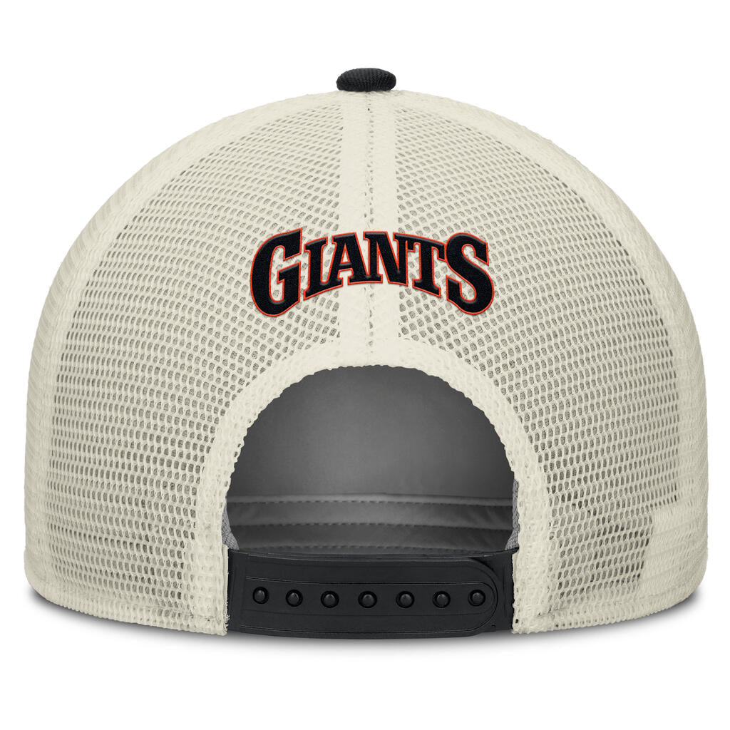 MLB San Francisco Giants Nike Cooperstown Trucker Snapback Hat - Black