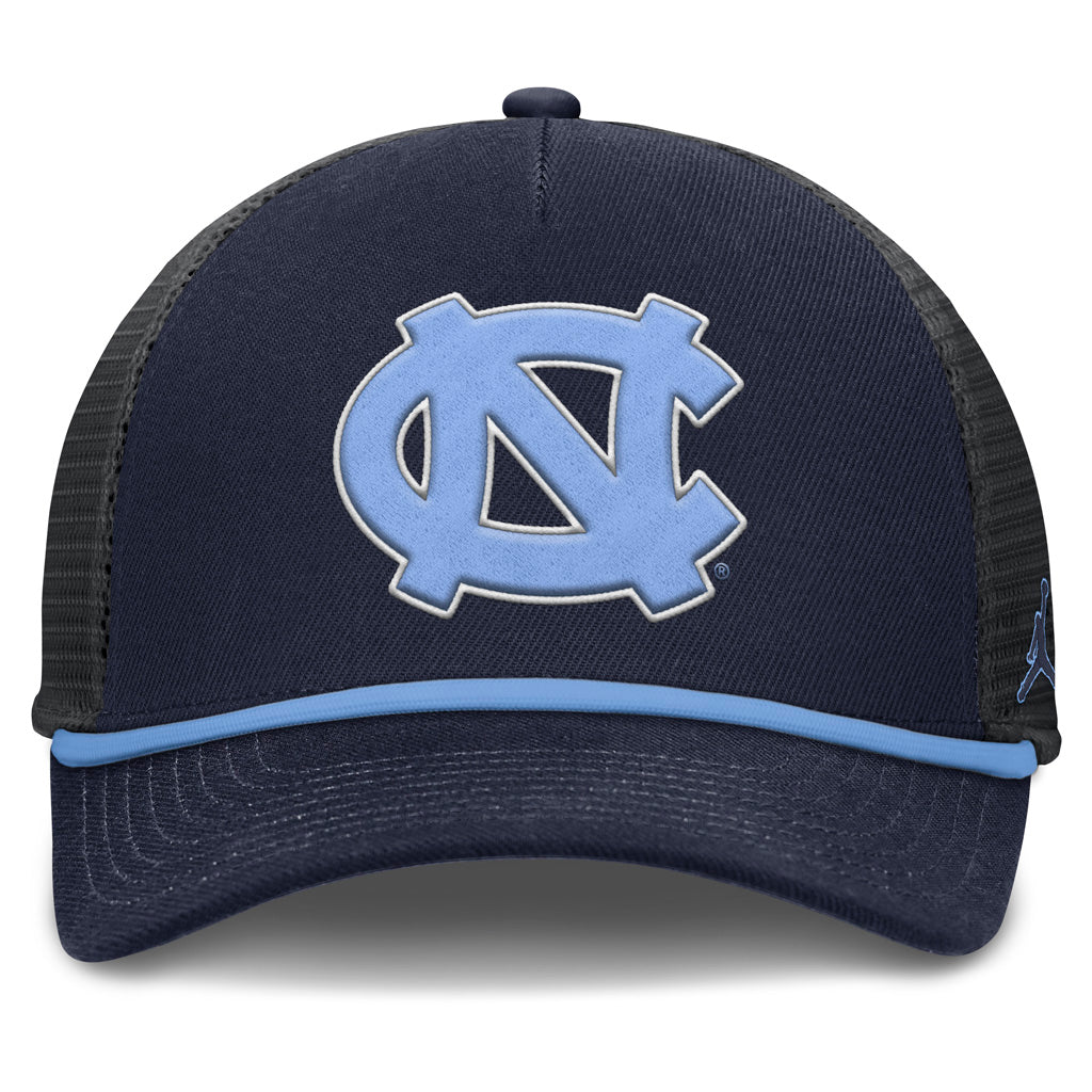 NCAA North Carolina Tar Heels Nike Primary Logo Snapback Trucker Hat - Navy