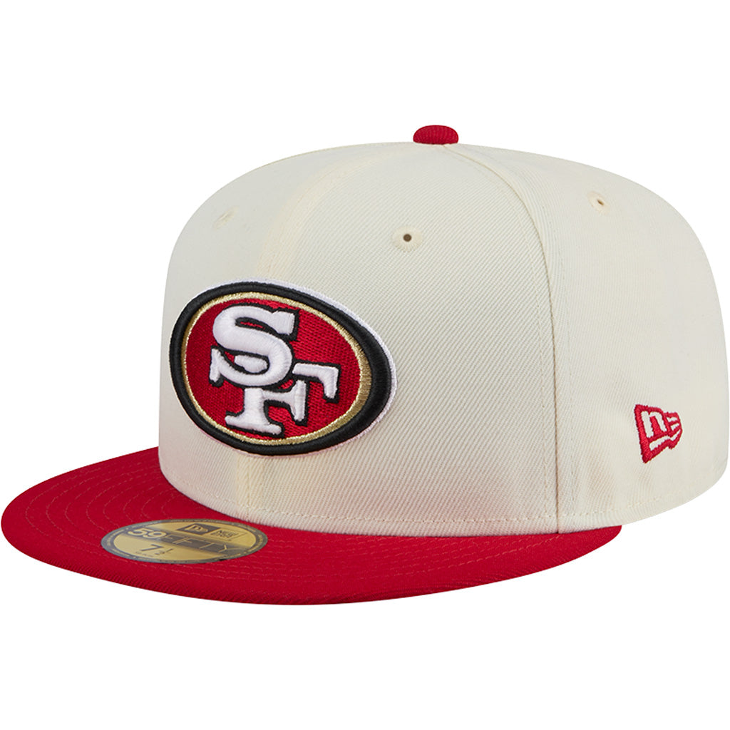 NFL San Francisco 49ers New Era Two-Tone Chrome OTC 59FIFTY Fitted Hat - Chrome
