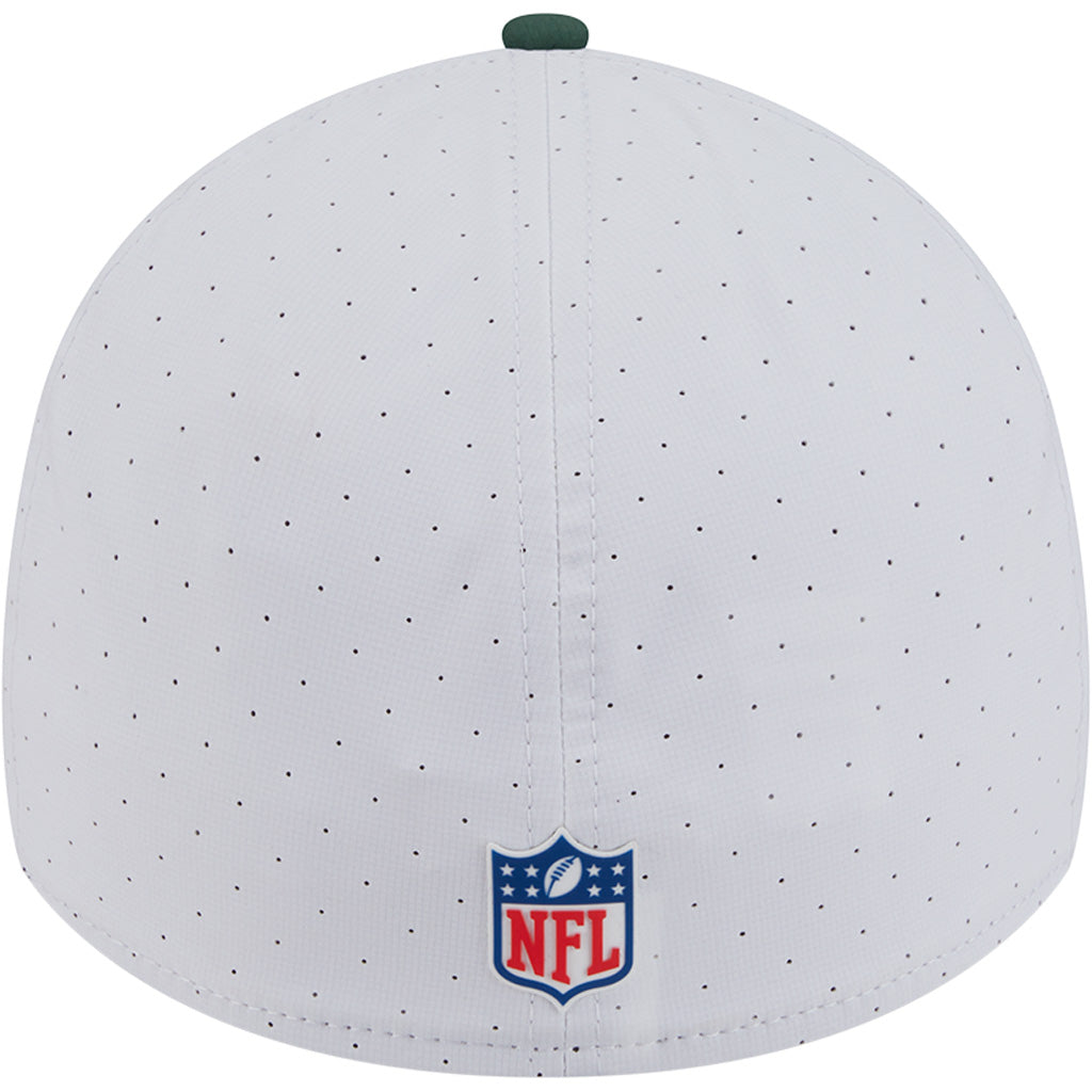NFL Green Bay Packers New Era 2025 Training 39THIRTY Flex Fit Hat - White