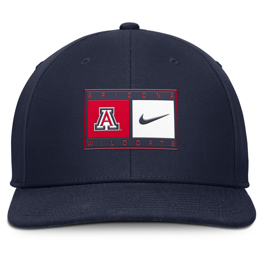 NCAA Arizona Wildcats Nike Split Panel Logo Snapback Hat - Navy