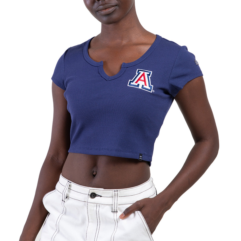 NCAA Arizona Wildcats Women's Hype & Vice Cali T-Shirt - Navy