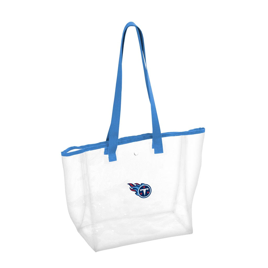 NFL Tennessee Titans Logo Brands Clear Stadium Tote Bag - Blue