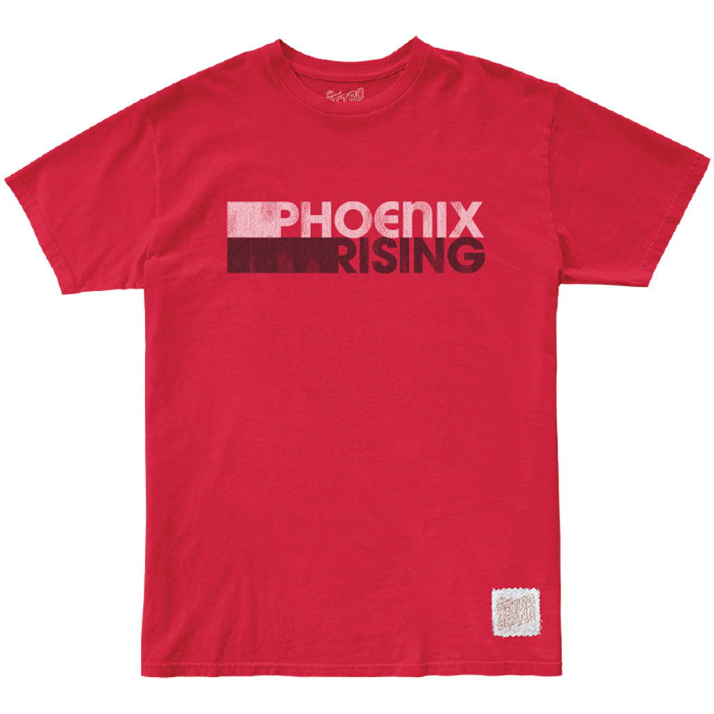 Phoenix Rising Retro Brand Jersey Stripe T-Shirt - Red