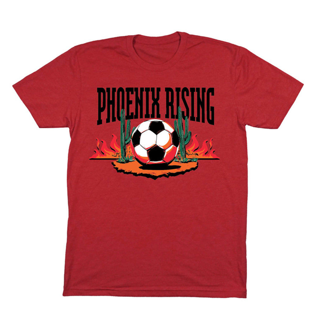 Phoenix Rising State Forty Eight Desert Ball T-Shirt - Red