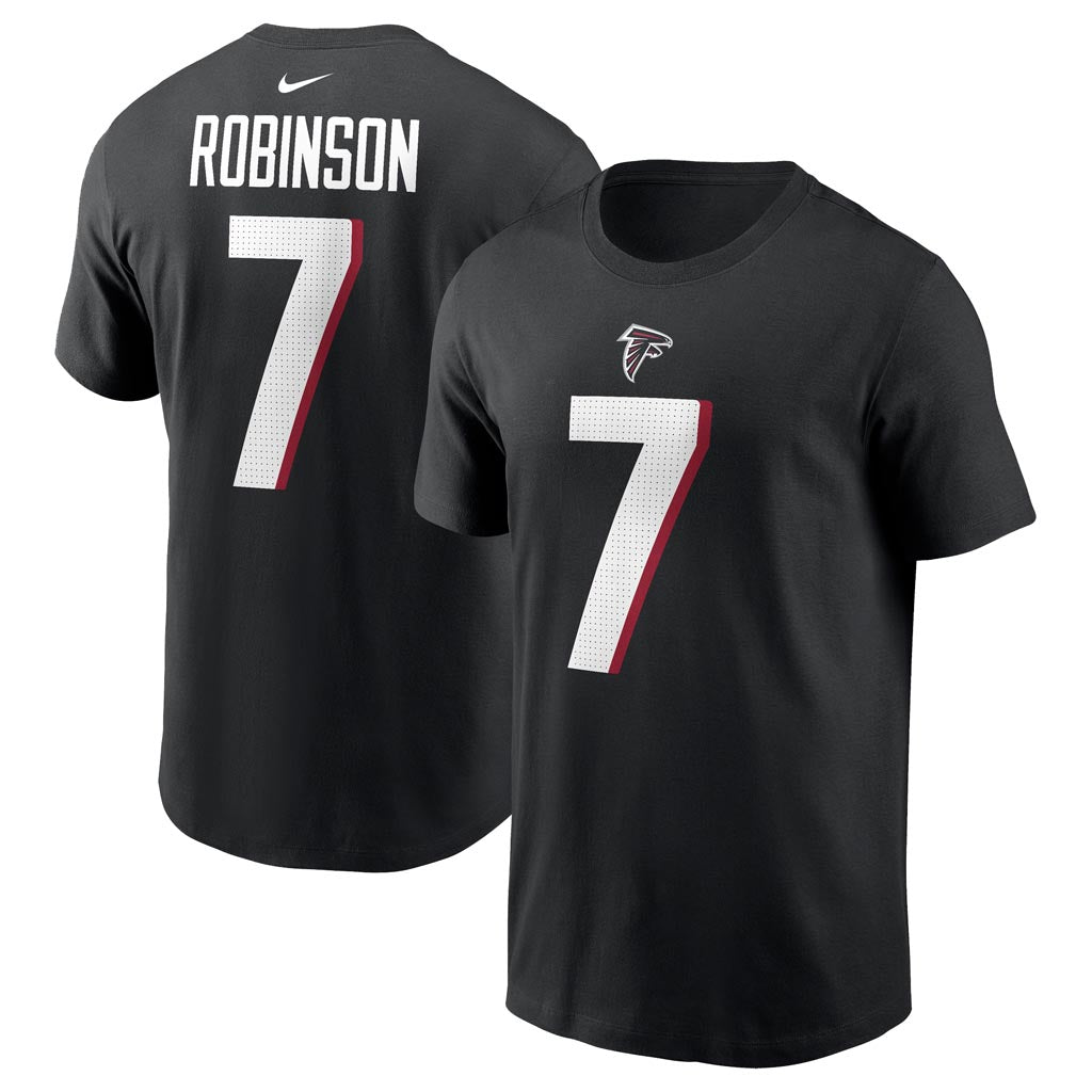 NFL Atlanta Falcons Bijan Robinson Nike Name & Number T-Shirt - Black