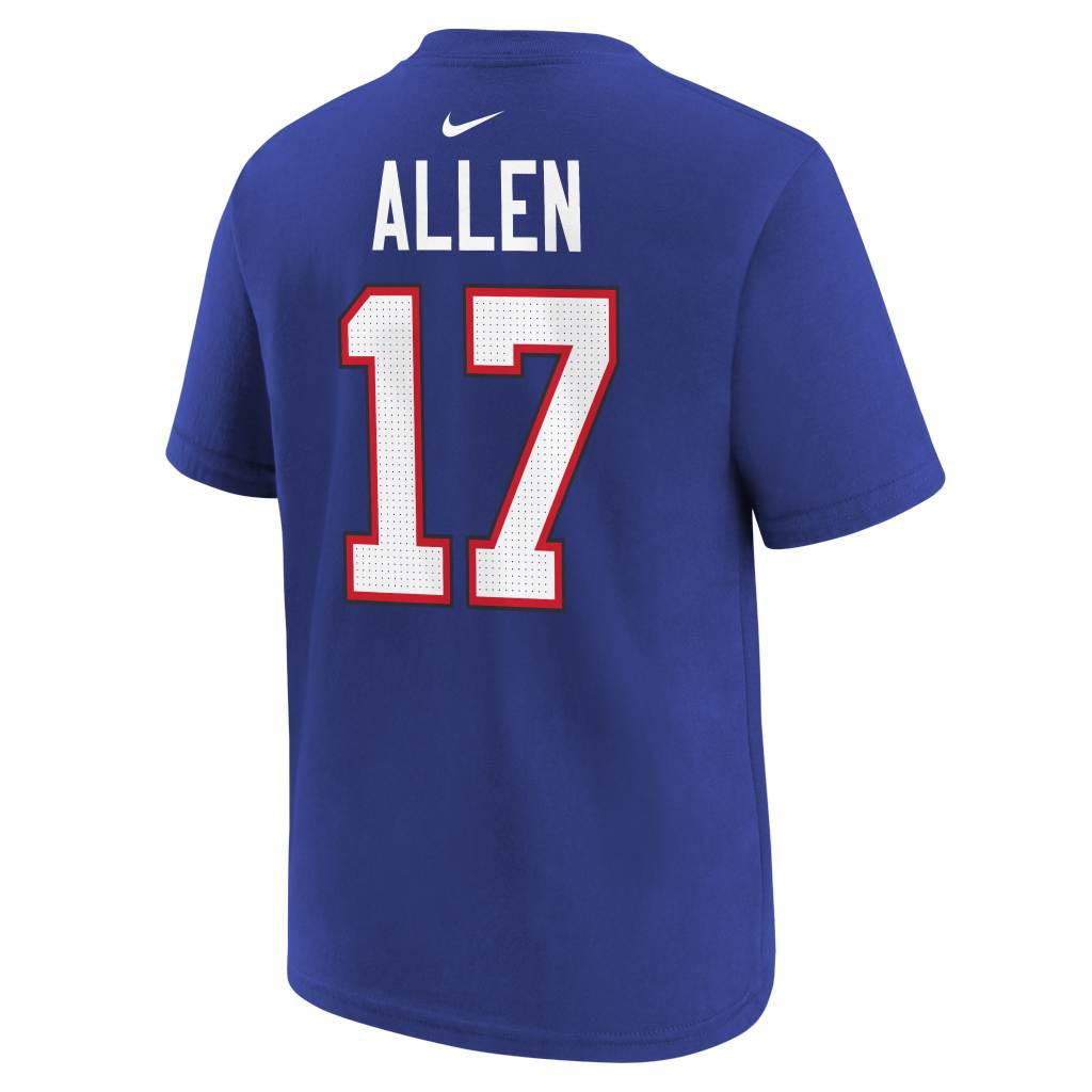NFL Buffalo Bills Josh Allen Youth Nike Name & Number T-Shirt - Blue