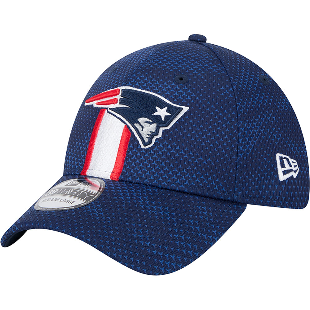 NFL New England Patriots New Era 2024/25 Sideline 39THIRTY Flex Fit Hat - Navy