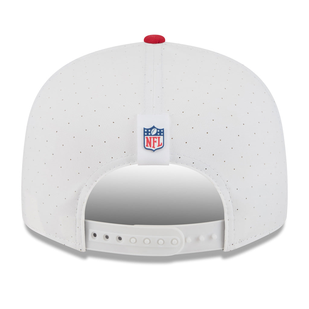 NFL San Francisco 49ers New Era 2025 Training 9FIFTY Split Panel Snapback Hat - White