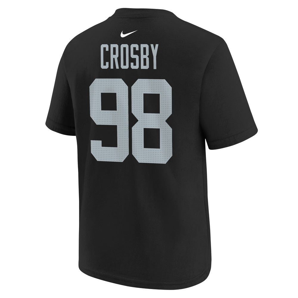 NFL Las Vegas Raiders Maxx Crosby Youth Nike Name & Number T-Shirt - Black