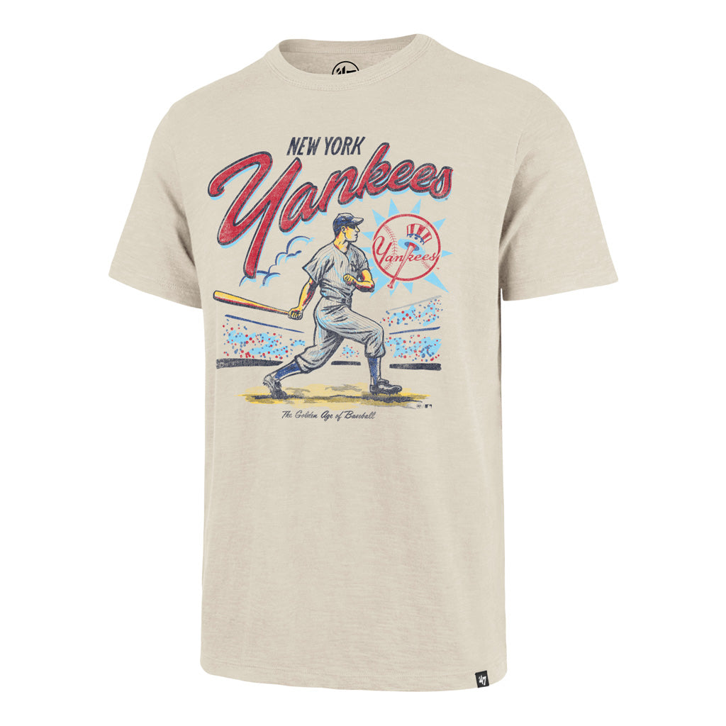 MLB New York Yankees '47 Golden Age Scrum T-Shirt - White