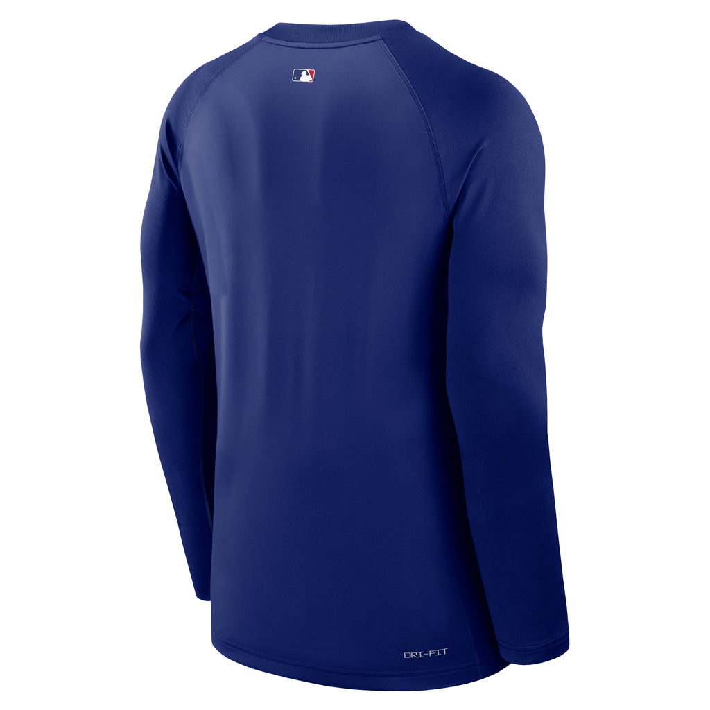 MLB Los Angeles Dodgers Nike Authentic Collection Gametime Long Sleeve Crew - Blue