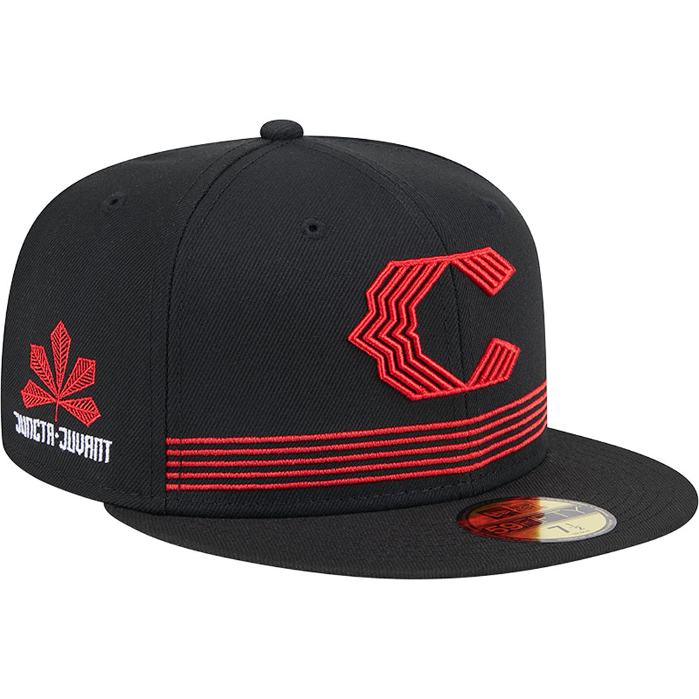 MLB Cincinnati Reds New Era City Connect Alternate 59FIFTY Fitted Hat - Black