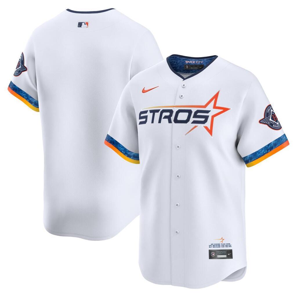 MLB Houston Astros Nike 2025 City Connect Limited Jersey - White
