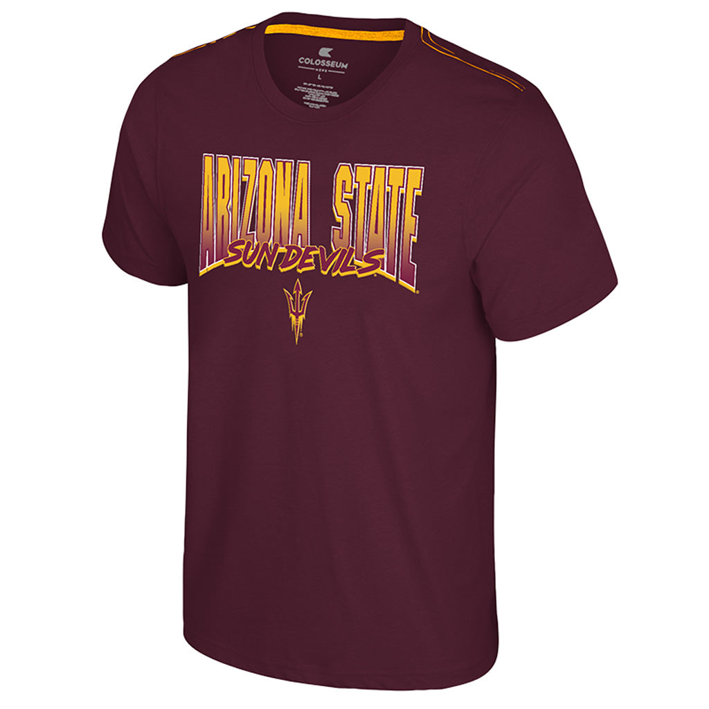 NCAA Arizona State Sun Devils Colosseum Manhattan Project T-Shirt - Maroon