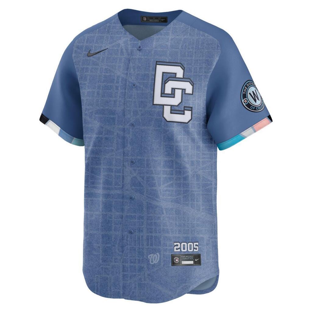 MLB Washington Nationals Nike 2025 City Connect Limited Jersey - Blue