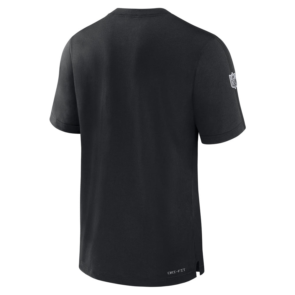 NFL Las Vegas Raiders Nike Sideline Player Performance T-Shirt - Black