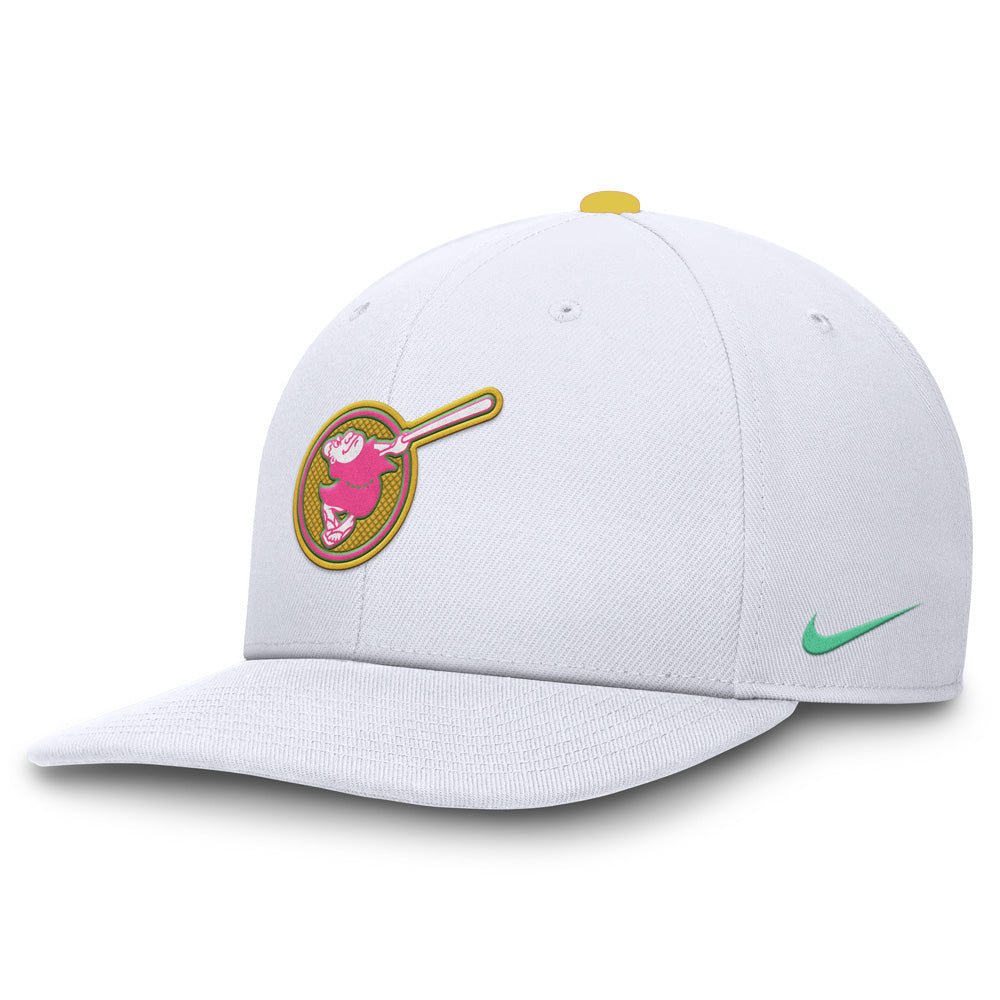 MLB San Diego Padres Nike City Connect Pro Structured Snapback Hat - White