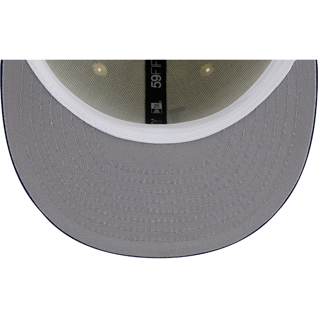 MLB Los Angeles Dodgers New Era Two-Tone Chrome OTC 59FIFTY Fitted Hat - Chrome