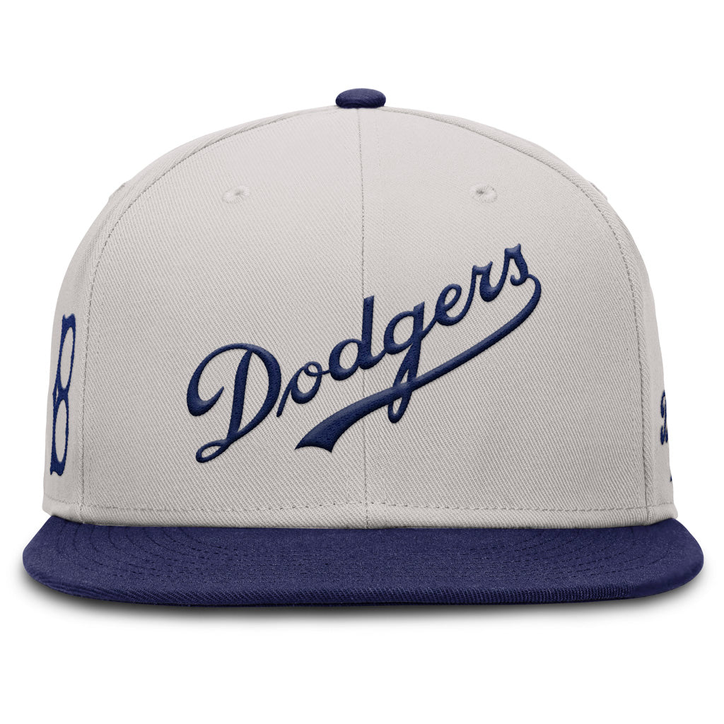MLB Los Angeles Dodgers Nike Two-Tone Cooperstown Fitted Hat - Gray