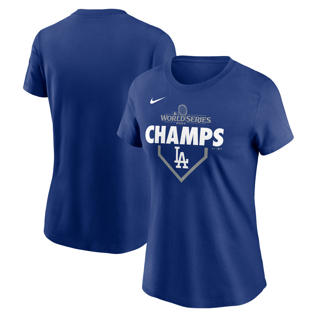 MLB Los Angeles Dodgers Women's Nike 2024 World Series Plate Champion T-Shirt
