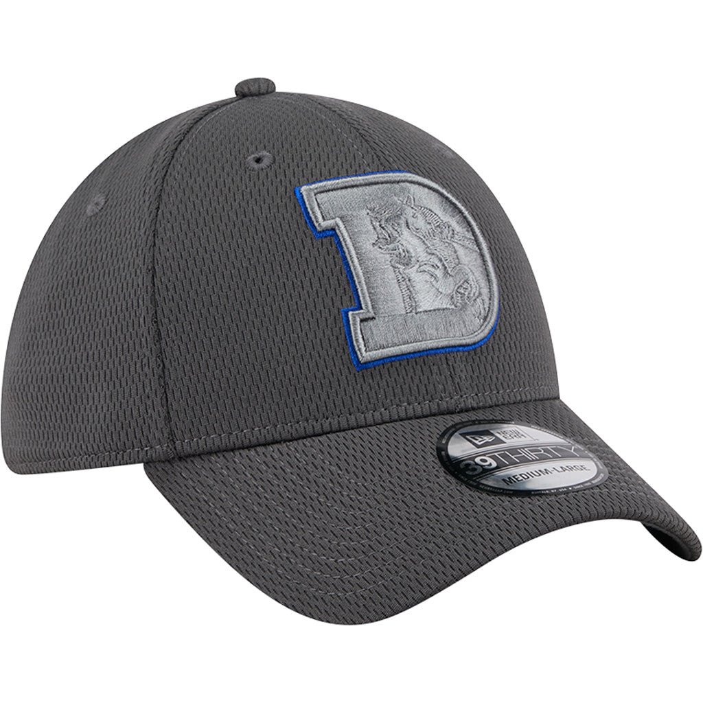 NFL Denver Broncos New Era Tonal Graphite 39THIRTY Flex Fit Hat - Graphite