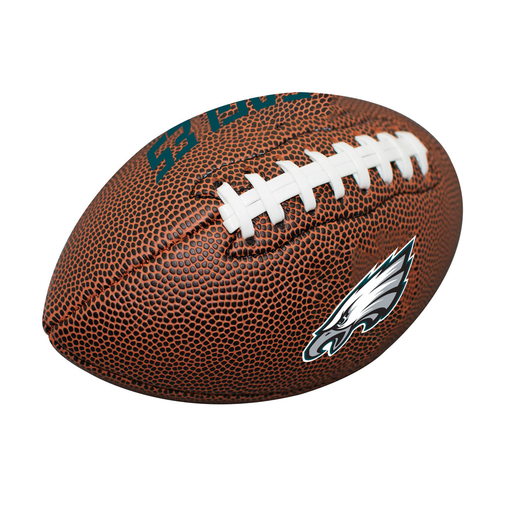 NFL Philadelphia Eagles Logo Brands Mini Composite Football - Brown