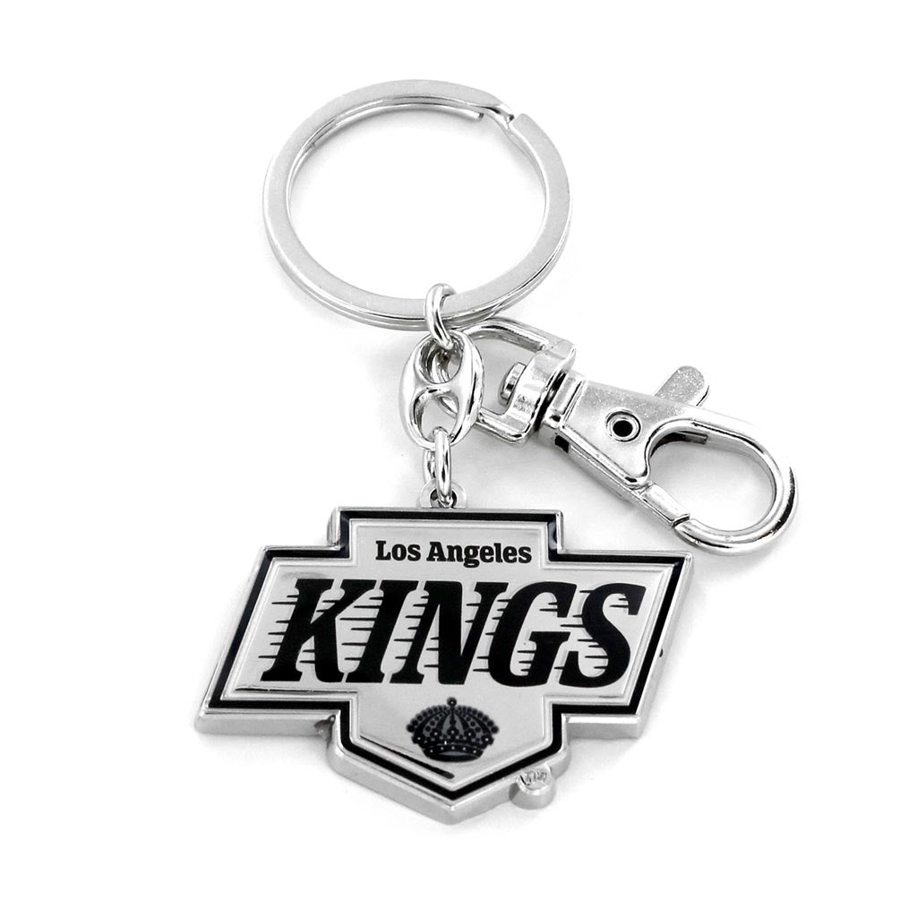 NHL Los Angeles Kings Aminco Logo Keychain - White