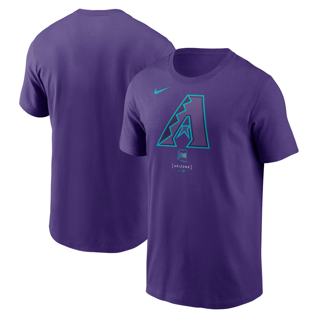 MLB Arizona Diamondbacks Nike 2025 City Connect Logo Cotton T-Shirt - Purple