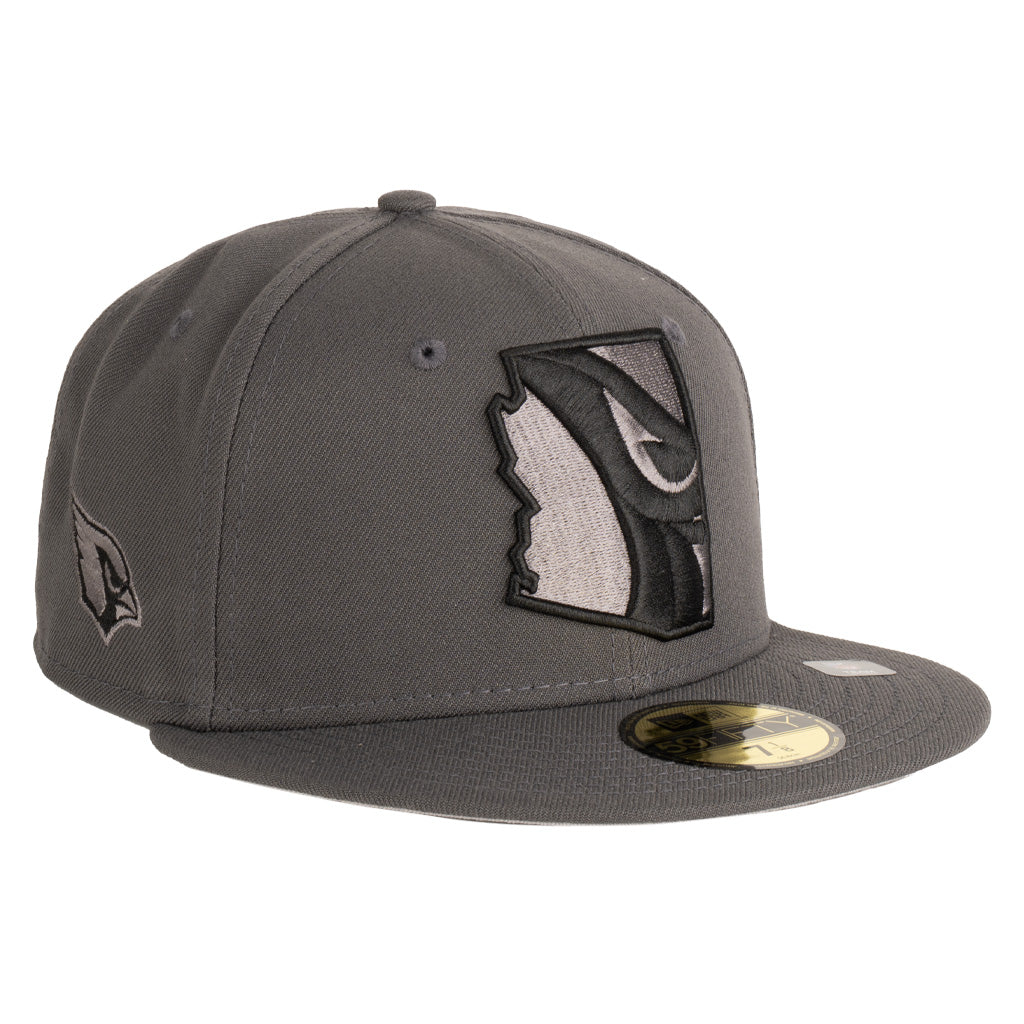 NFL Arizona Cardinals New Era State Fill Tonal Graphite 59FIFTY Fitted Hat - Graphite