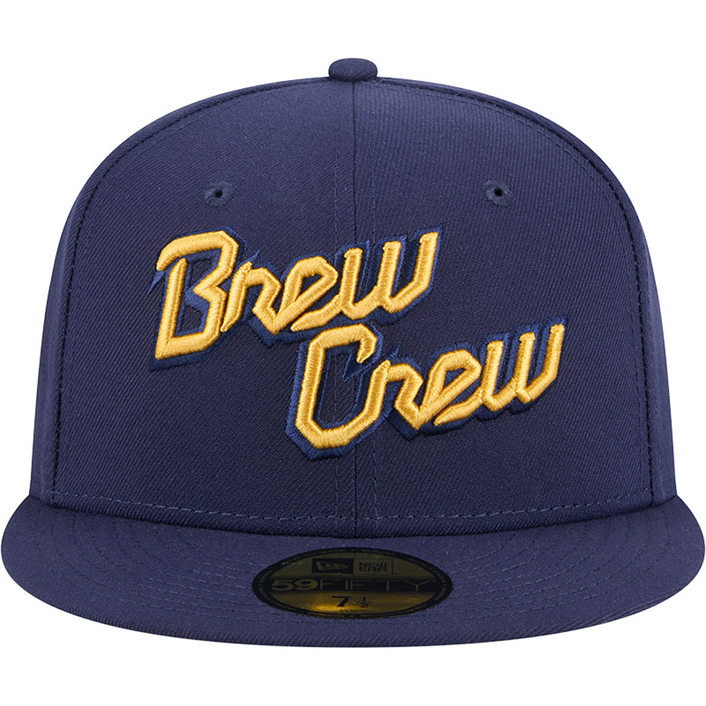 MLB Milwaukee Brewers New Era City Connect Fan Pack 59FIFTY Fitted Hat - Blue