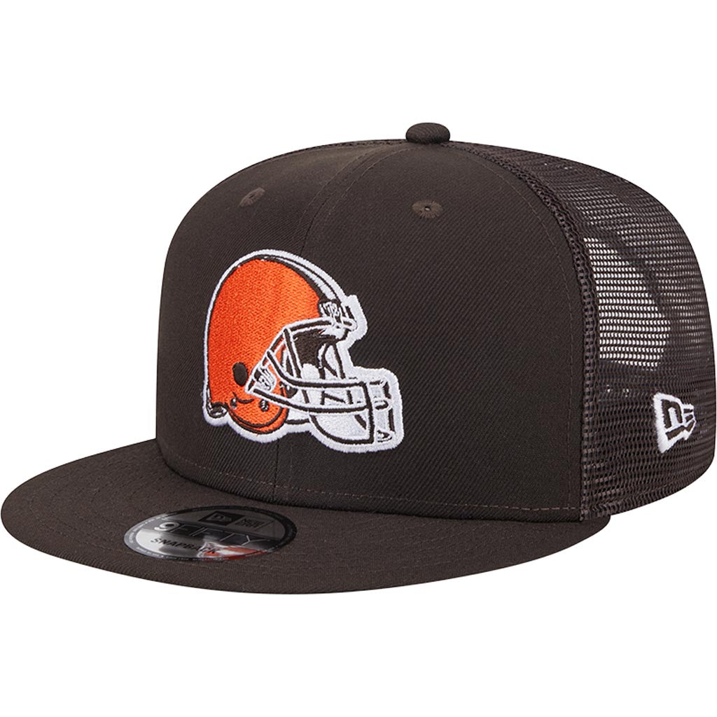 NFL Cleveland Browns New Era 9FIFTY Snapback Trucker Hat - Brown