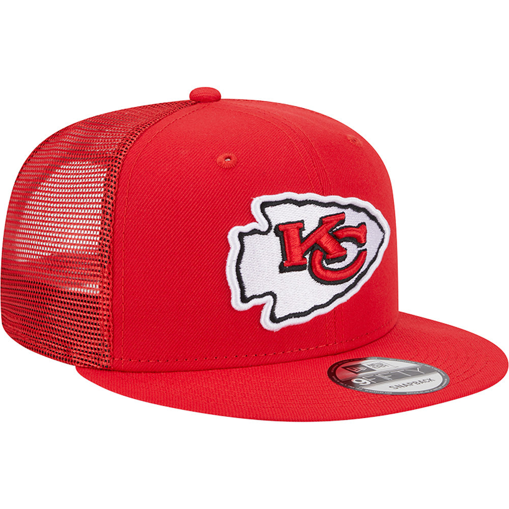 NFL Kansas City Chiefs New Era 9FIFTY Snapback Trucker Hat - Red