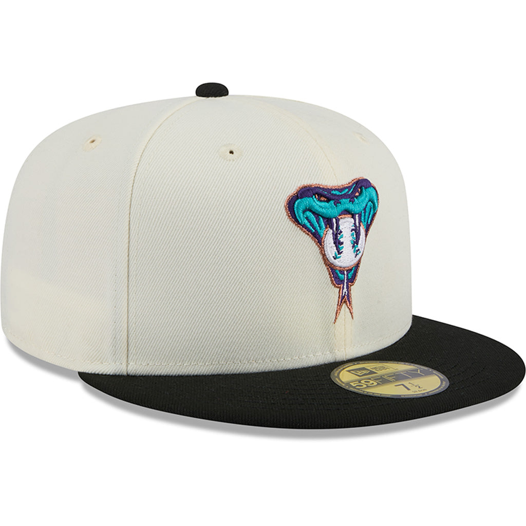 MLB Arizona Diamondbacks New Era Two-Tone Chrome OTC 59FIFTY Fitted Hat - Chrome
