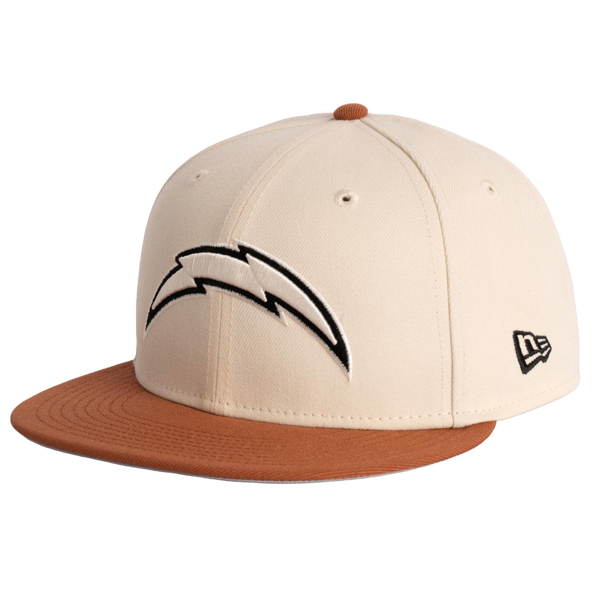 NFL Los Angeles Chargers New Era Fieldstone 9FIFTY Snapback Hat- Light Cream