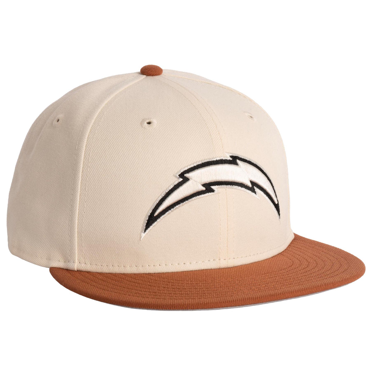 NFL Los Angeles Chargers New Era Fieldstone 9FIFTY Snapback Hat- Light Cream