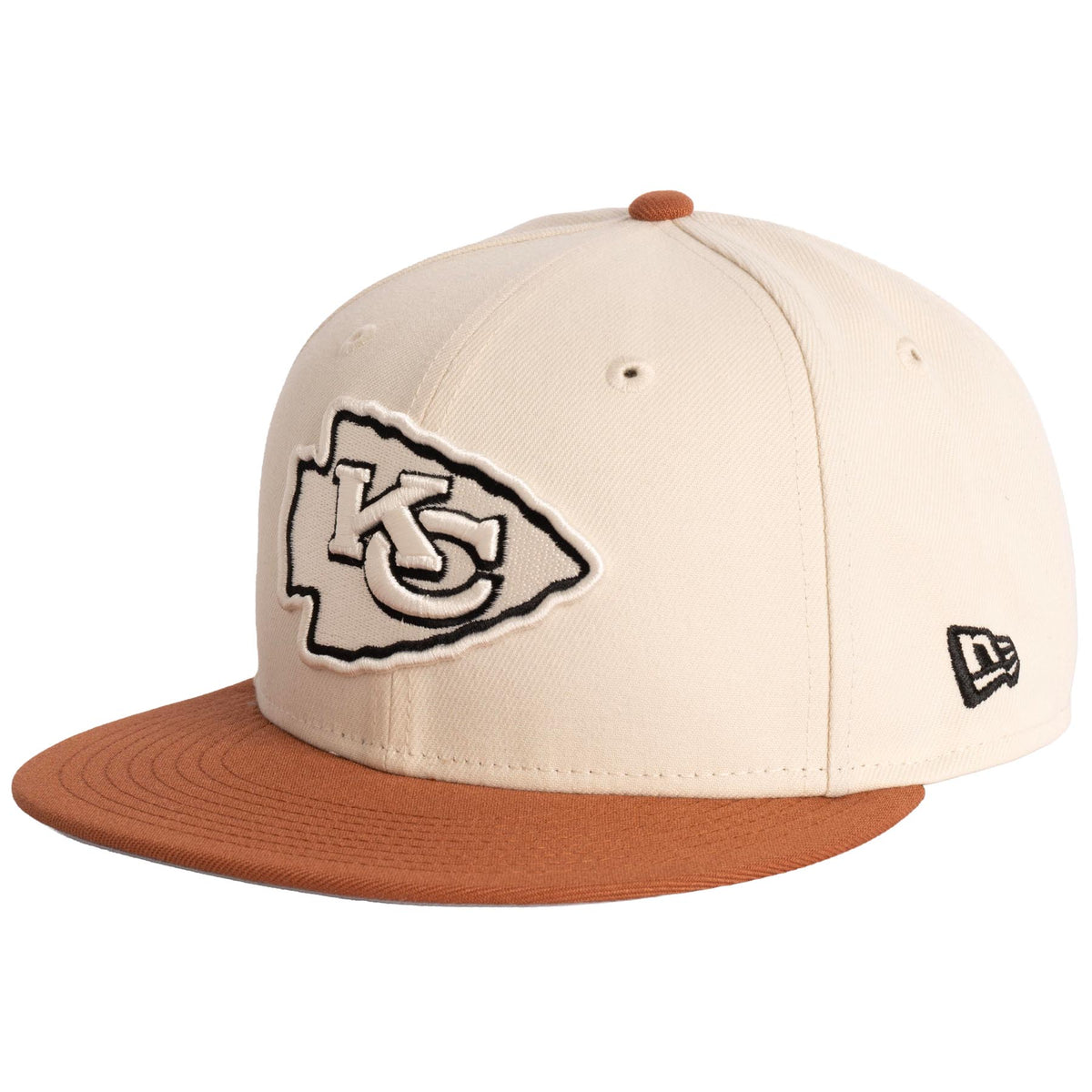 NFL Kansas City Chiefs New Era Fieldstone 9FIFTY Snapback Hat- Light Cream