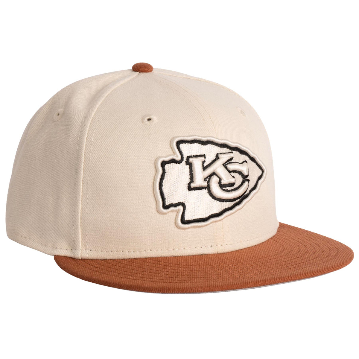NFL Kansas City Chiefs New Era Fieldstone 9FIFTY Snapback Hat- Light Cream