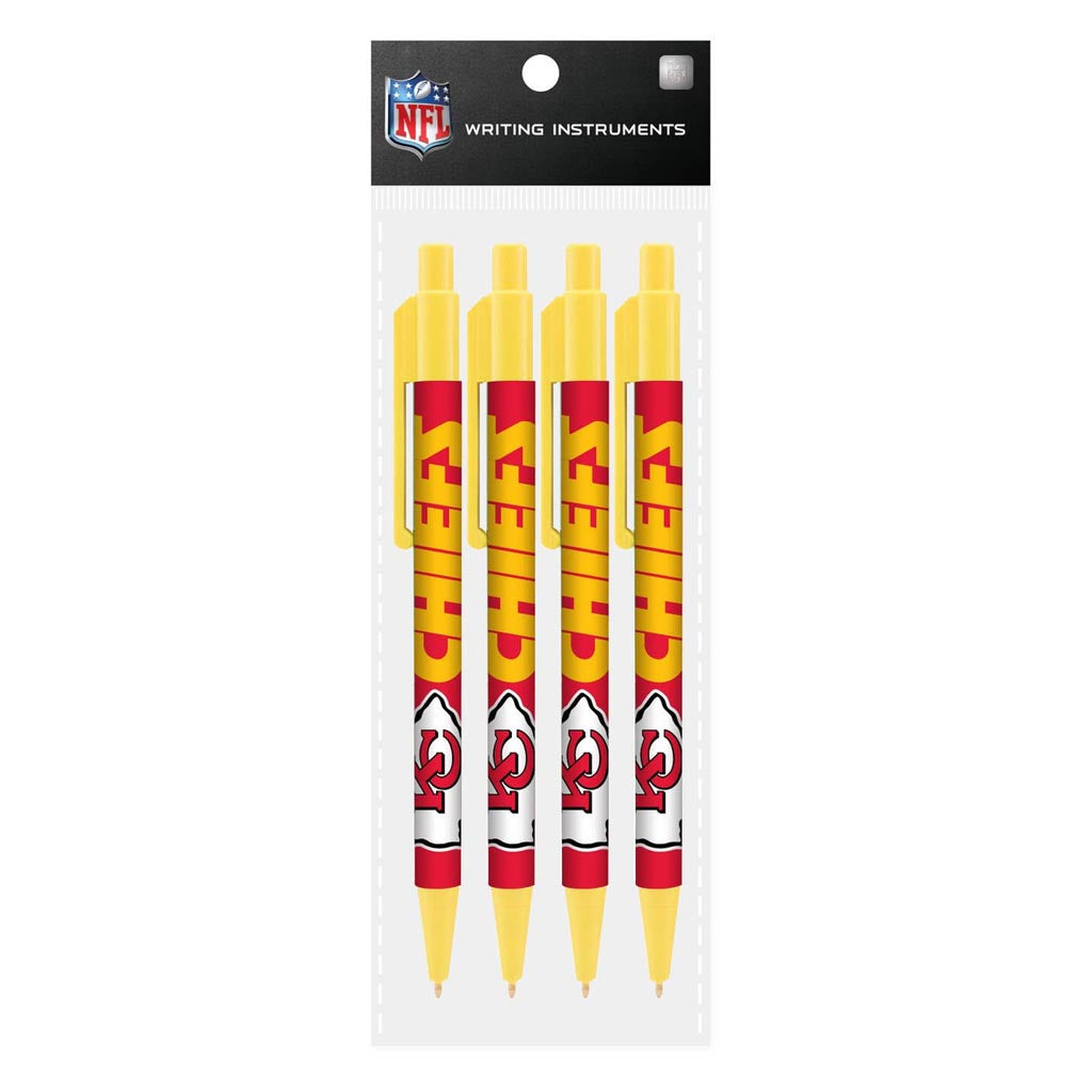 NFL Kansas City Chiefs Mojo 4-Pack Retractable Pens