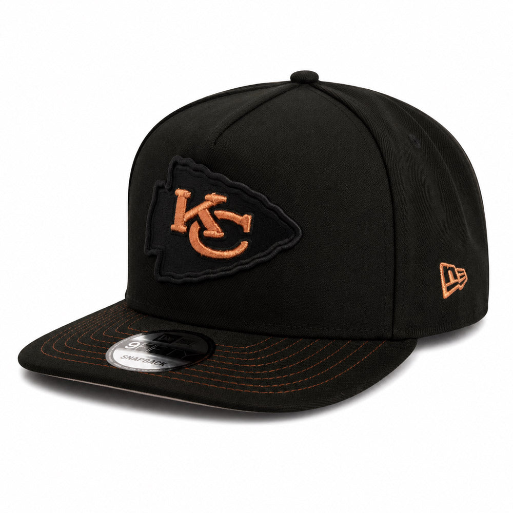 NFL Kansas City Chiefs New Era Copper Mine 9FIFTY A-Frame Snapback Hat - Black