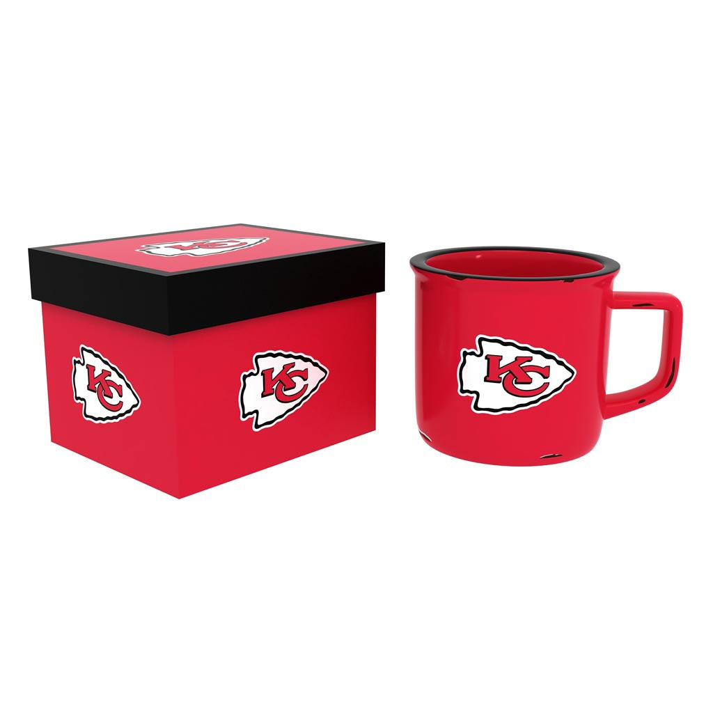 NFL Kansas City Chiefs Evergreen 14oz Ceramic Camp Cup - Red